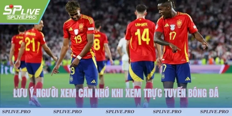 Một số lưu ý khi người xem cần nhớ khi theo dõi trực tuyến bóng đá